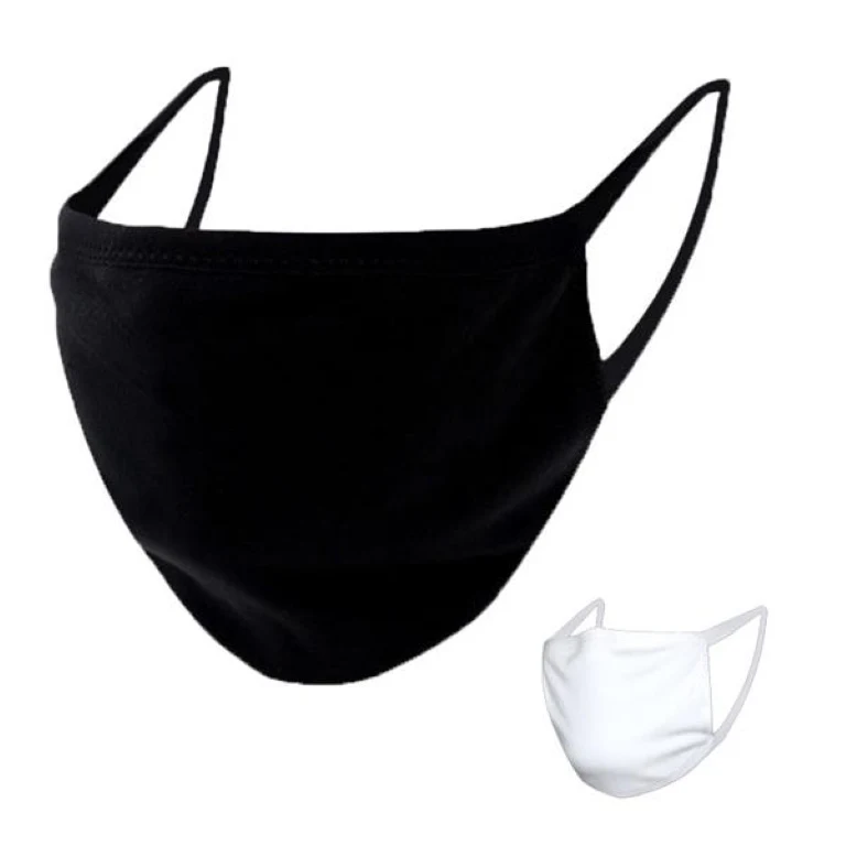 2 Layer Reusable Cotton Face Mask W/ Elastic Hoop 1