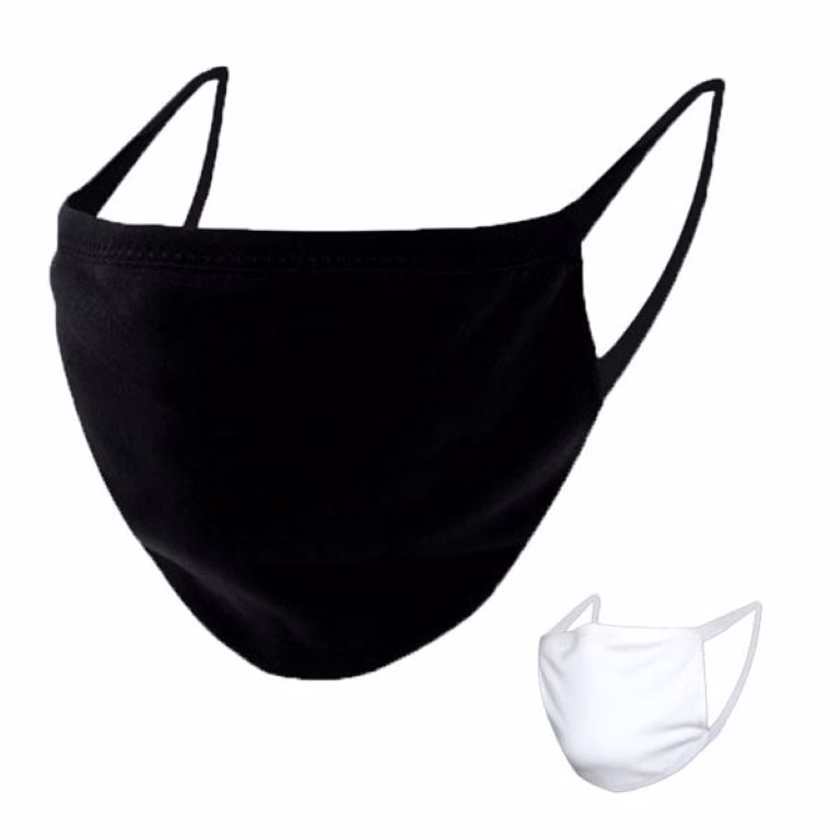 2 Layer Reusable Cotton Face Mask W/ Elastic Hoop