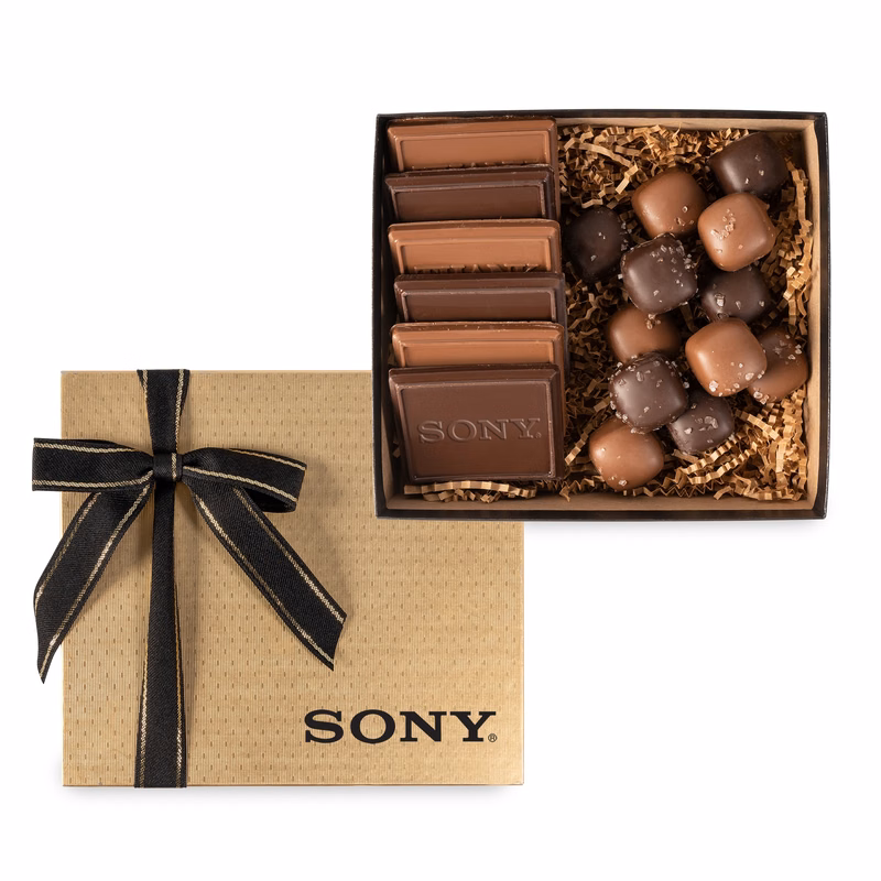 6 Piece Cookie Gift Box with Sea Salt Caramels