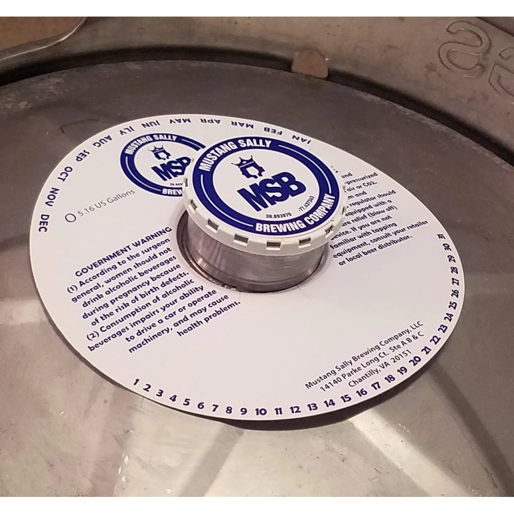 Beer Can Adhesive Keg Collars 1
