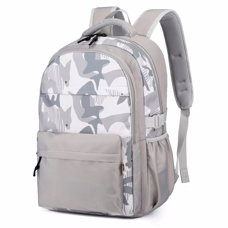 Black/White Texture Business Laptop Backpack, 15.6-Inch Laptop/Tablet, Lightweight