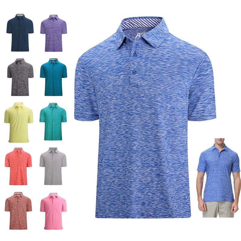 Moisture Wicking Quick-Dry Short Sleeve Casual Polo Shirts