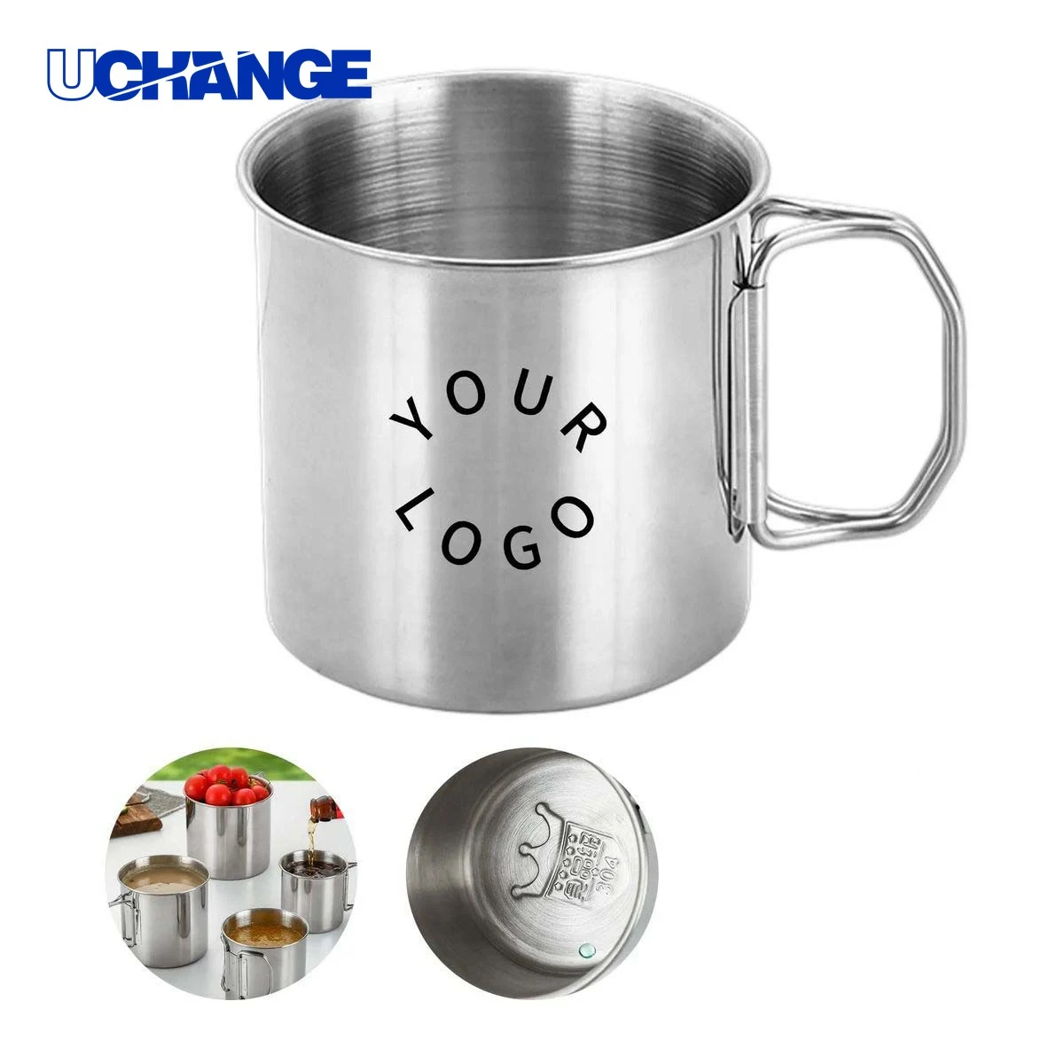 Stainless Steel Travel Cup with Lid Option Durable Design 1