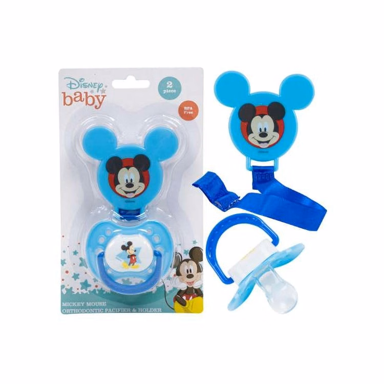 Disney Pacifier & Clip Sets - Blue Star 2pk