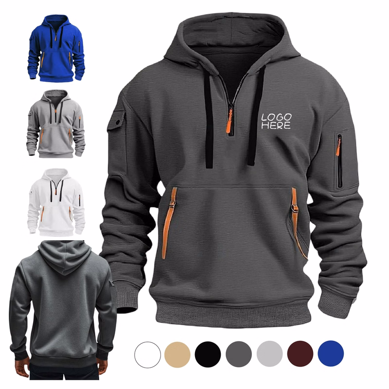 Pullover Tops Zip Up Sweatshirt