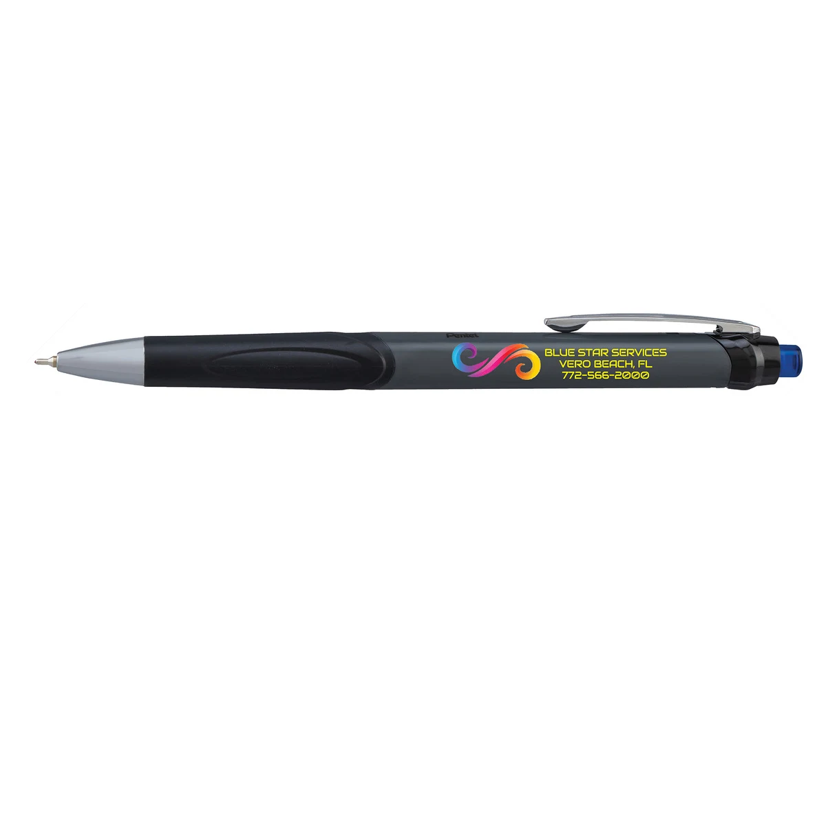 Glidewrite Signature Gunmetal Ballpoint Pen - Full Color Imprint 1