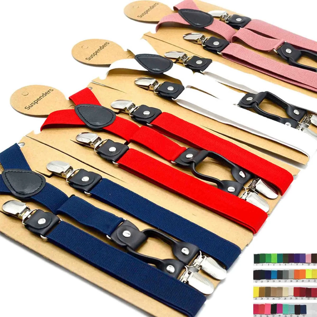 Suspenders Adjustable Unisex Y Back 1