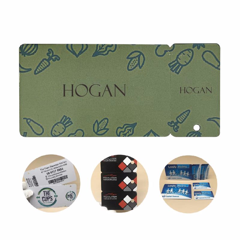 Custom Barcode PVC Combo Card & 2-Up Promotional Key Tags