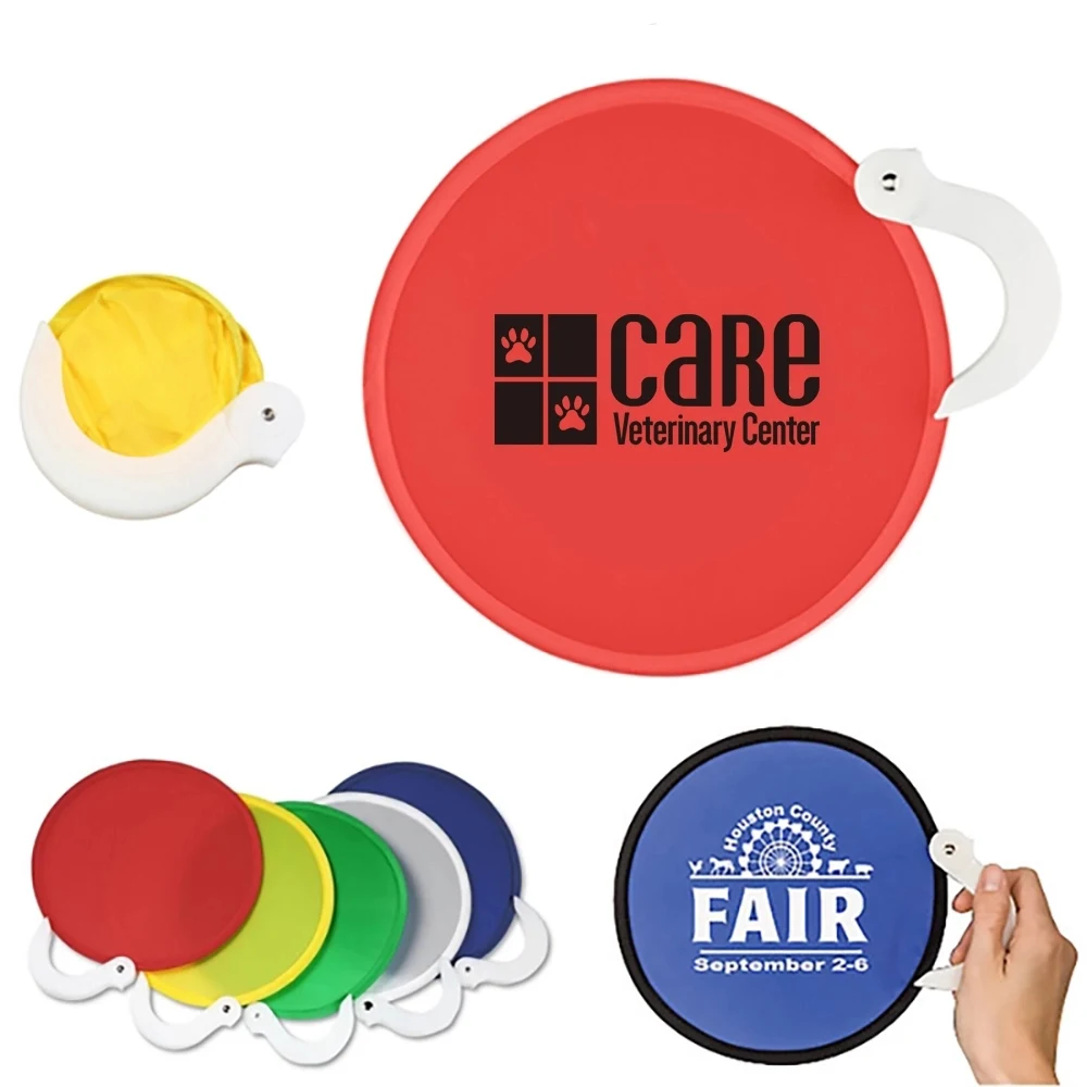 Nylon Promotional Foldable Flying Disc/Fan 1