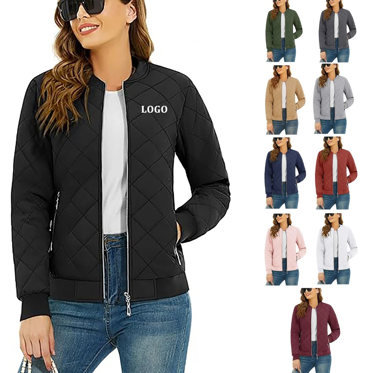 Women's Lightweight Bomber Jacket 1