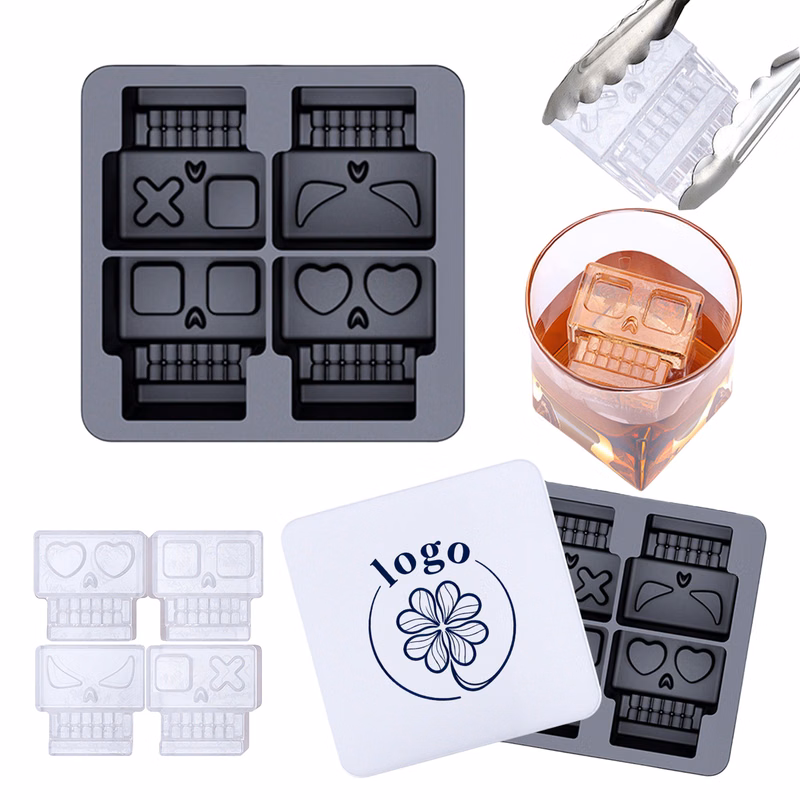 Skull-Shaped Silicone Ice Tray