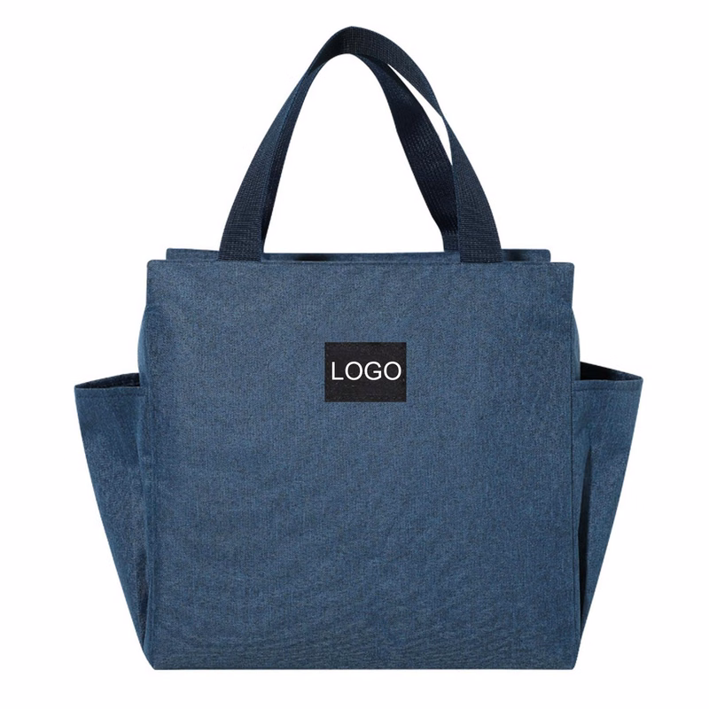 Large Capacity Lunch Bag With Double Pocket