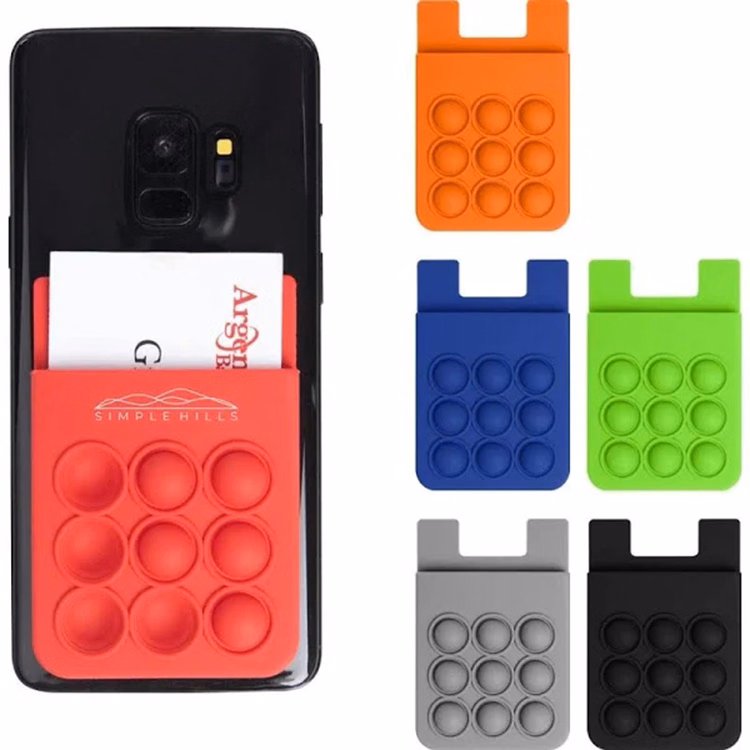 Push Pop Phone Wallet