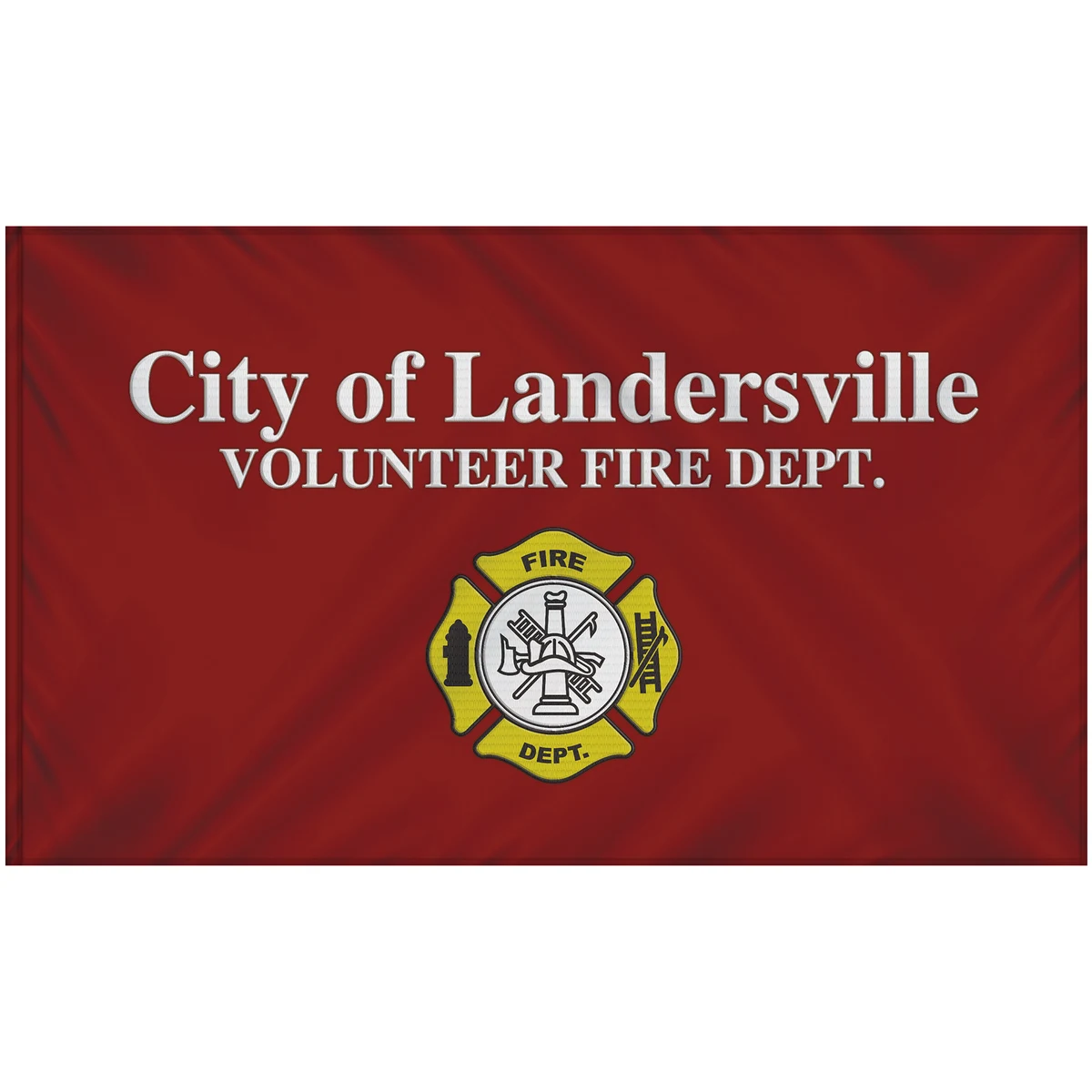 6' x 10' Single Sided Embroidered Flag with Pole Sleeve 1