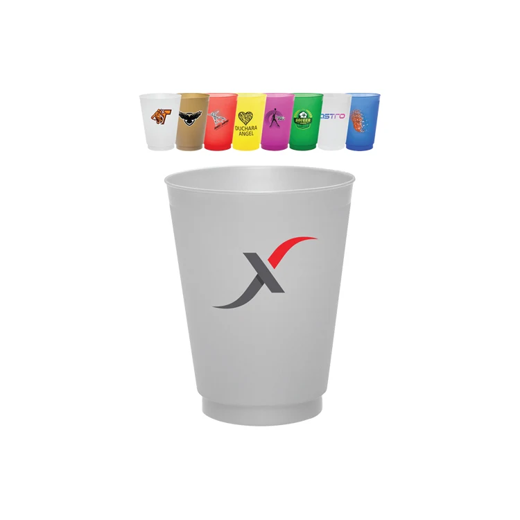 16 oz. Frost Flex Frosted Plastic Stadium Cup 1