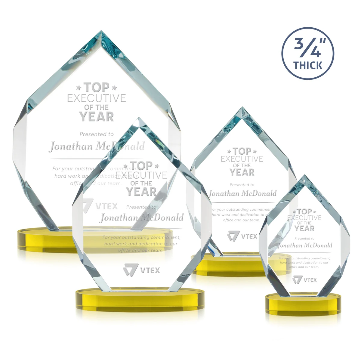 Royal Diamond Award on Alberton Base - Gold 1