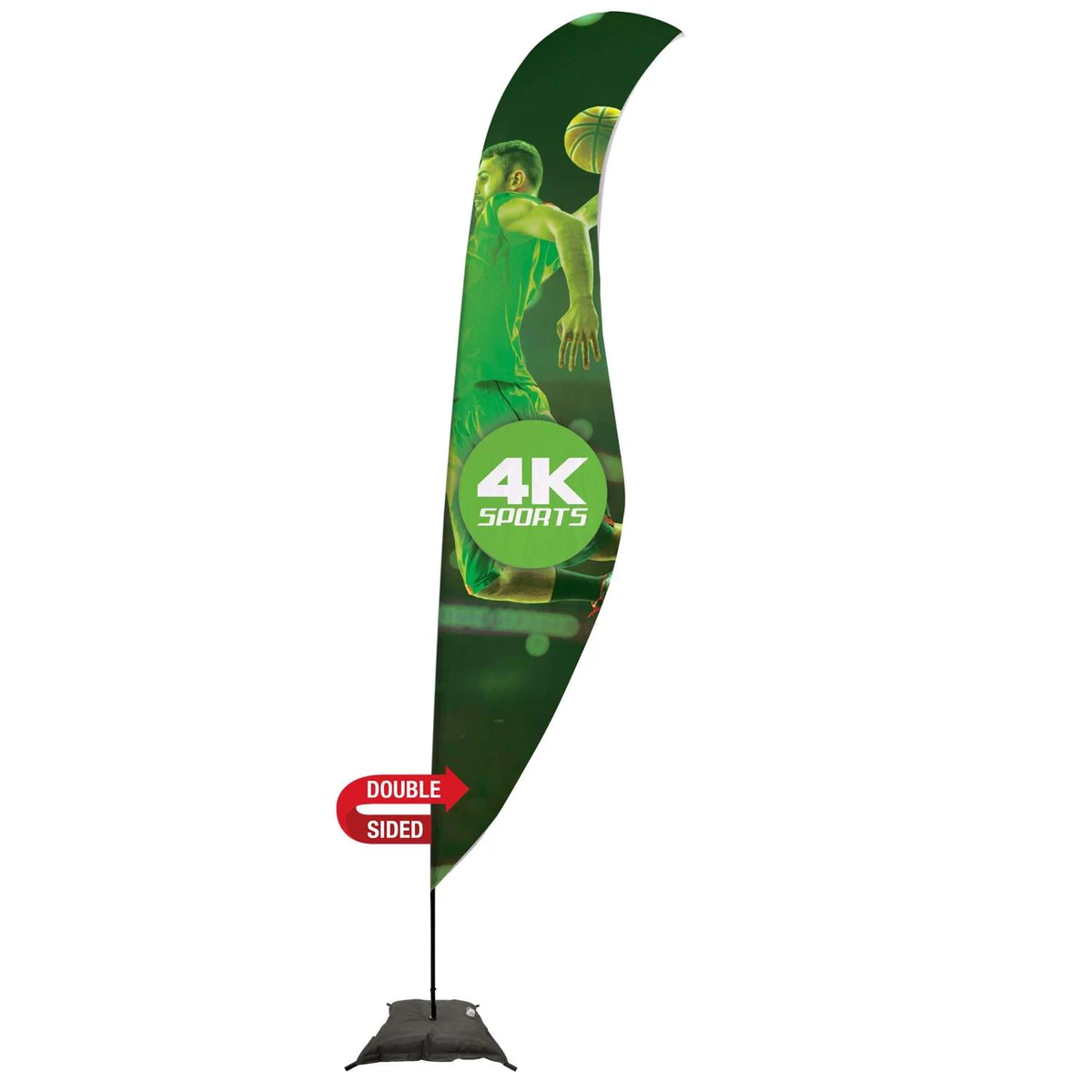 17' Streamline Sabre Sail Sign Kit (Double-Sided with Scissor Base) 1