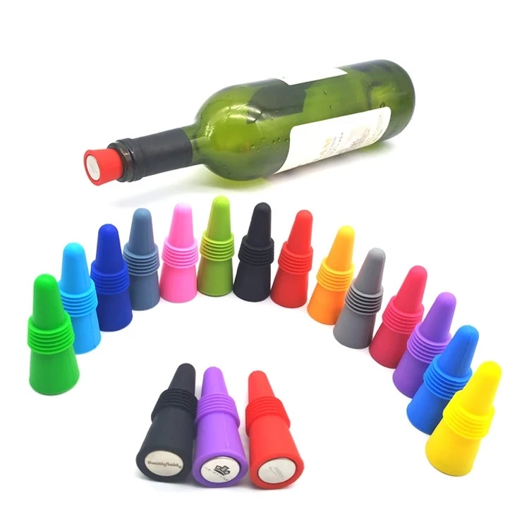 PRINTED SILICONE WINE BOTTLE STOPPER 1