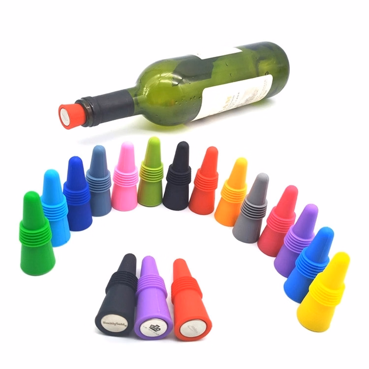 PRINTED SILICONE WINE BOTTLE STOPPER