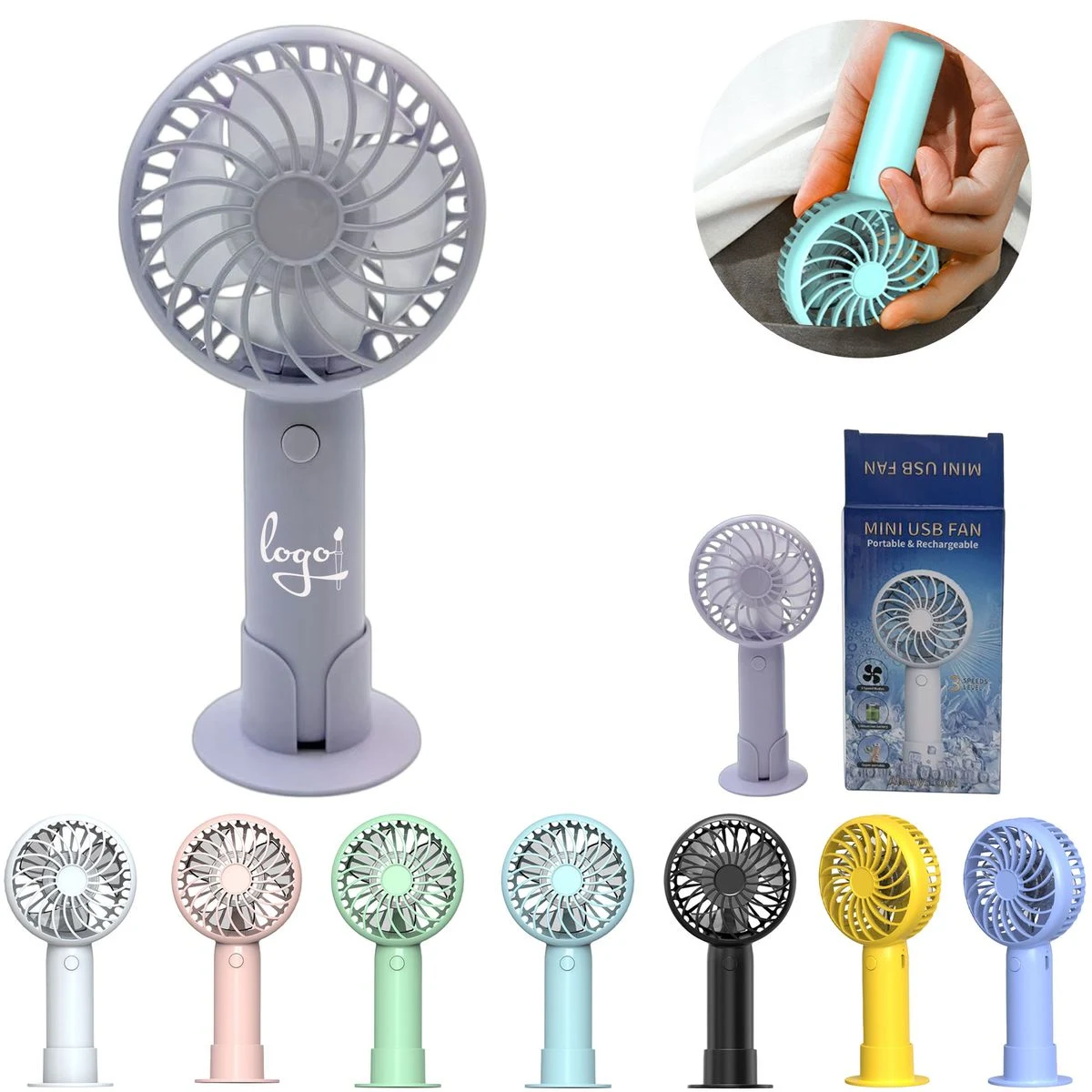 2-In-1 Mini Handheld Fan 1