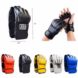 Latex Half-Finger Boxing Gloves w/ Open-Palm Design