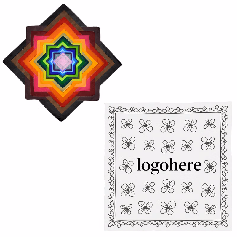 MOQ 100 pcs Breathable Polyester Bandana Scarf