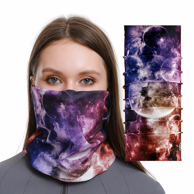 Multifunctional tie-dye bandanas