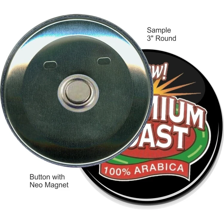 Neo Magnet 3 Inch Round Button 1