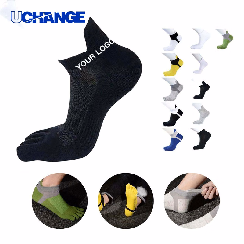 Durable Five Toe Socks Socks with Reinforced Heel for Training