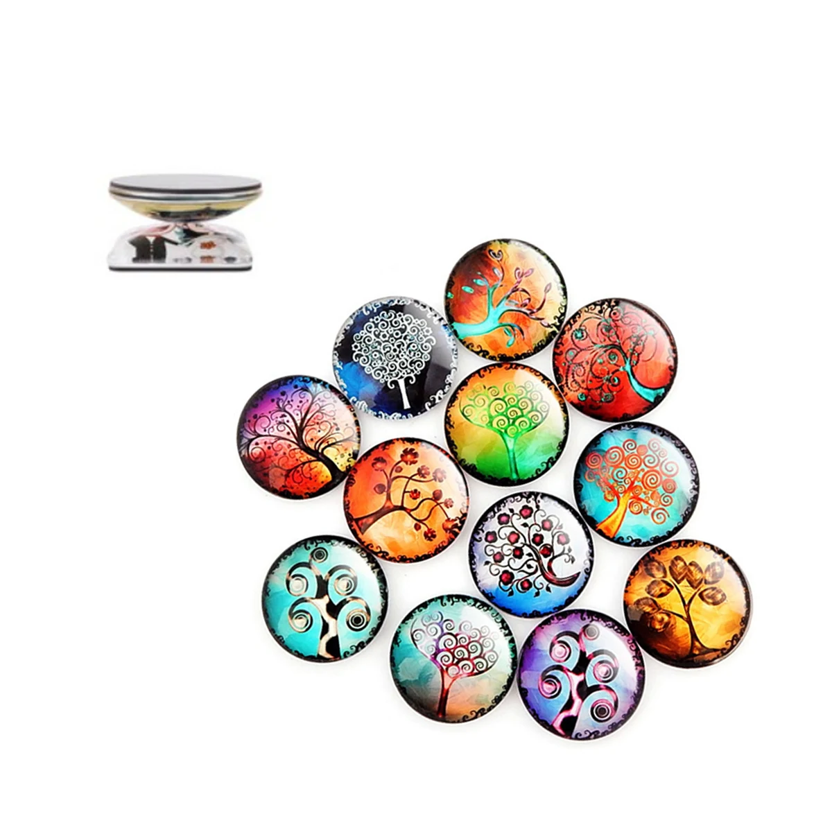 Custom Crystal Fridge Magnet Button, custom magnet with logo imprint 1