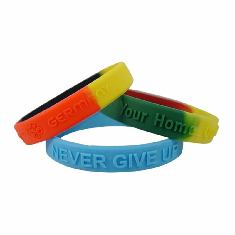 1/2" Embossed & Segmented Silicone Bracelets