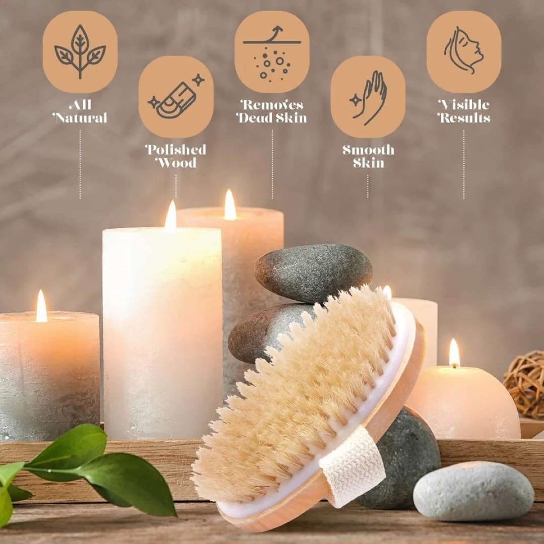 Wet and Dry Body Brush Exfoliator 1