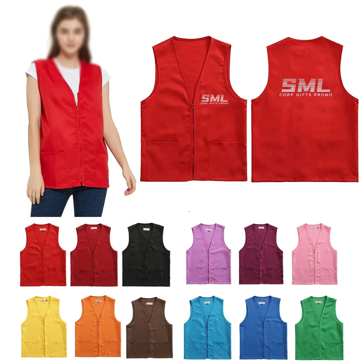 Adult Volunteer Activity Waistcoat - Cotton 1