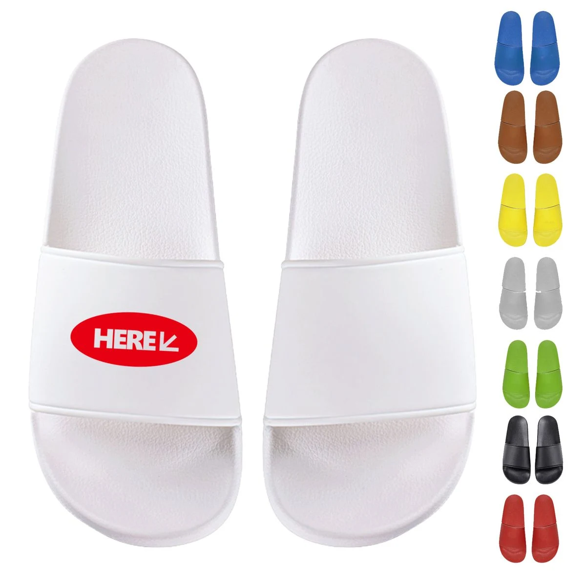 Summer Custom Logo Slip-On Sandals 1