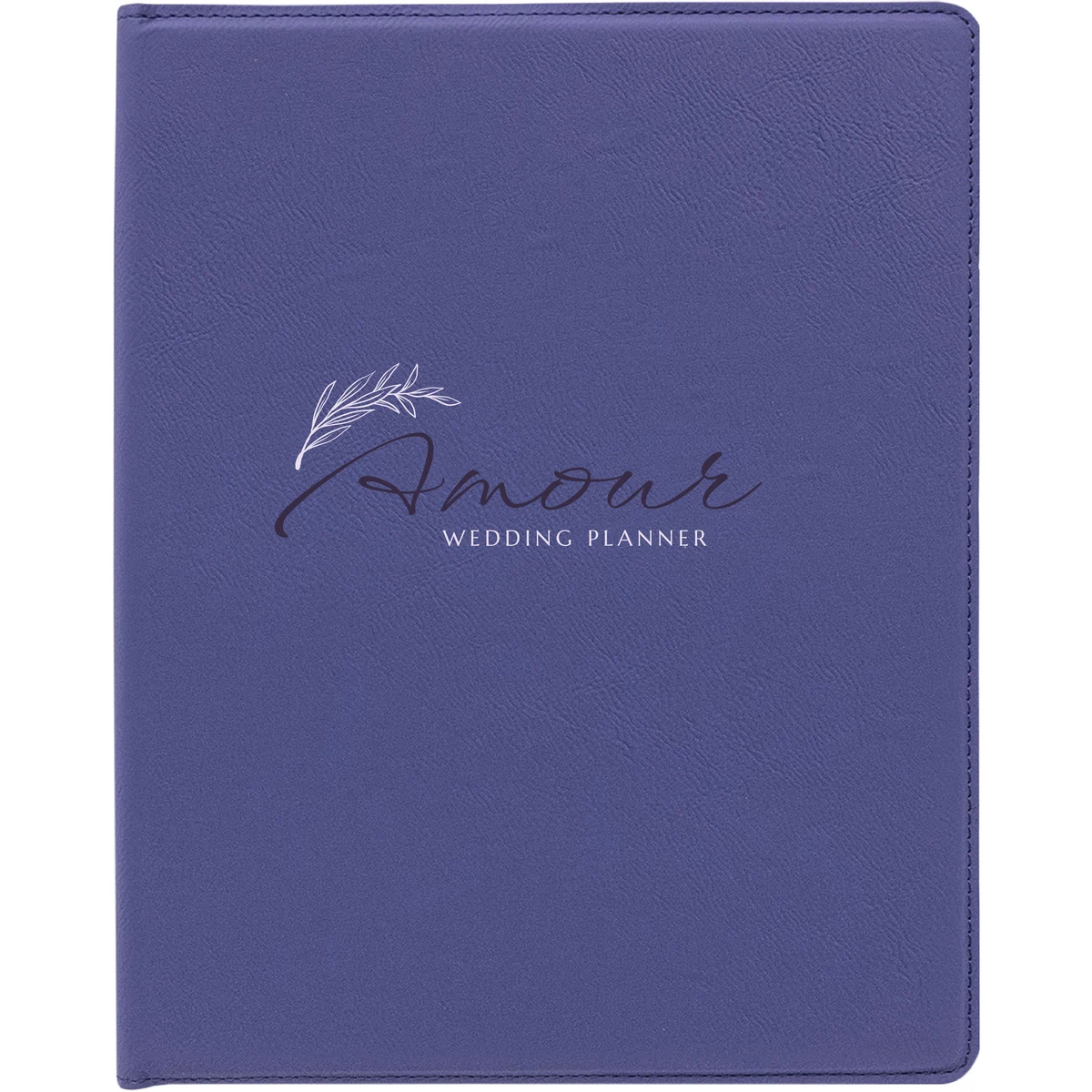 9" x 12" Leatherette Purple Portfolio 1