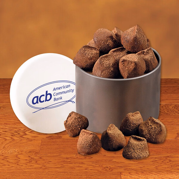 SALE - Cocoa Dusted Truffles in Designer Tin