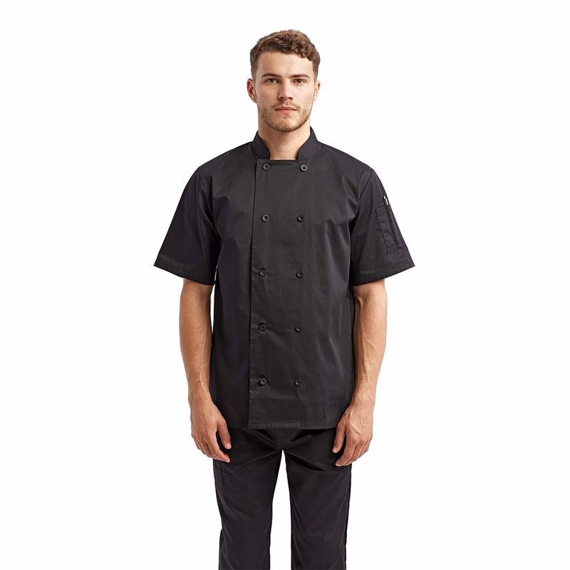 Unisex Short Sleeve Recycled Chef Coat - RP656