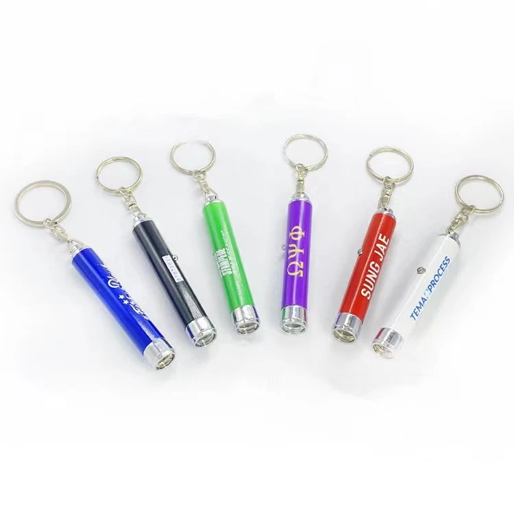 Projection LED Flashlight Keychain 1