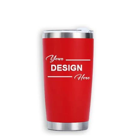 Drinkware: 20 OZ Tumbler (RED) with Lasered (CUS 1