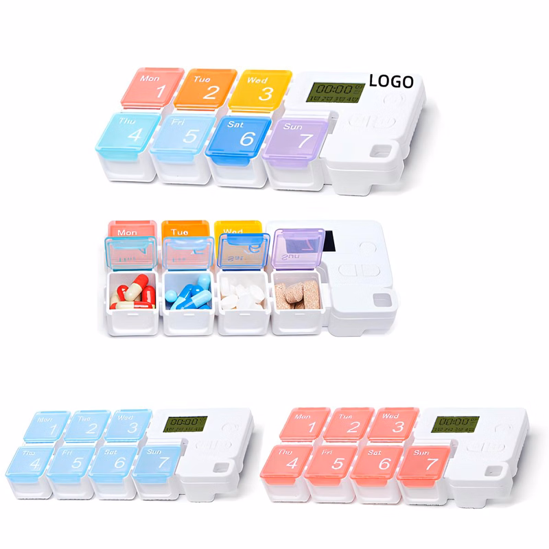 7-Compartment Pillbox W/ Alarm