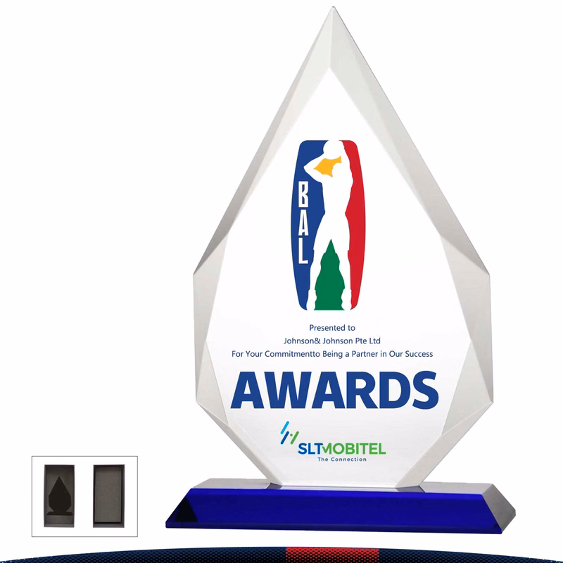 Tiara Pointed Crystal Trophy