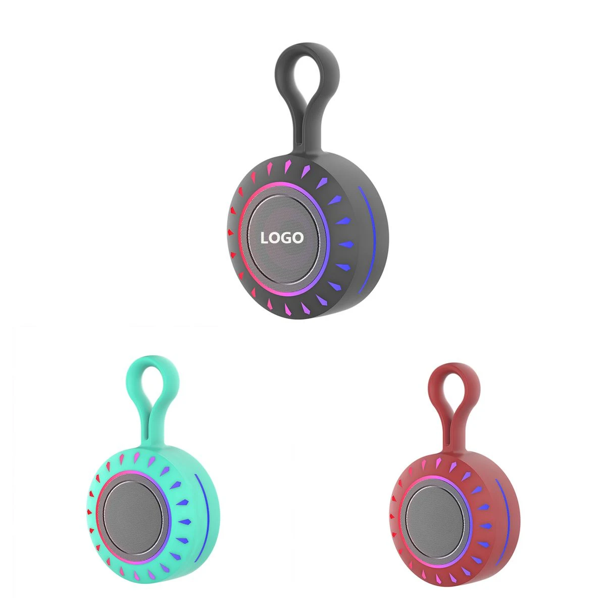 Colorful Mini RGB Shower Travel Speaker Outdoor Waterproof 1