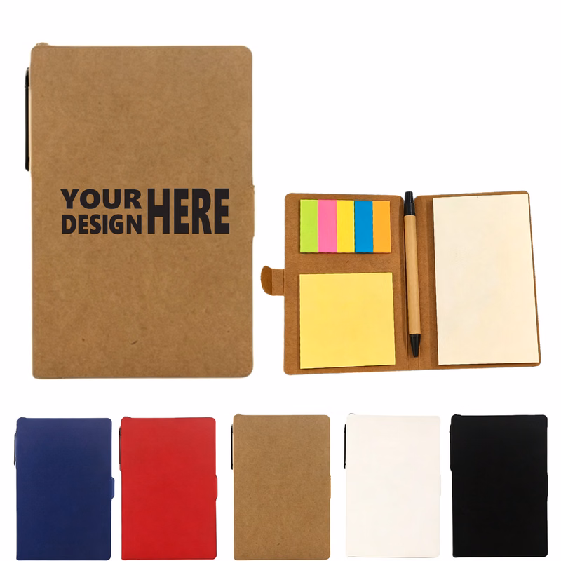 Office Memo Kraft Notebook Set