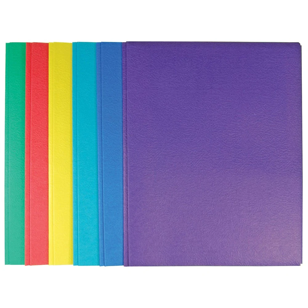 2 Pocket Folders - 3 Prong Paper Assorted Colors 1