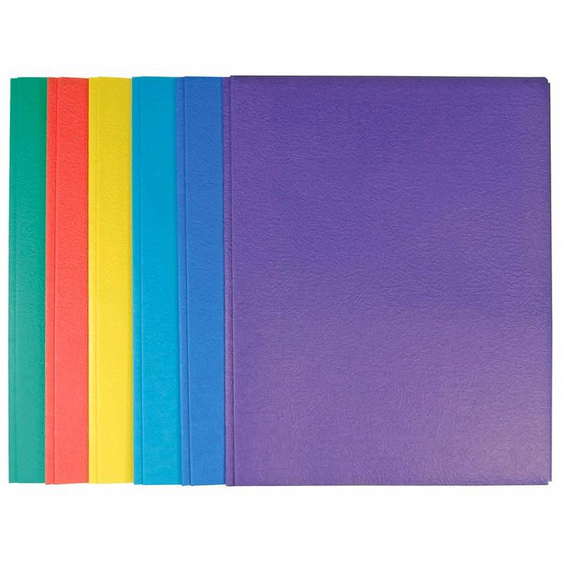 2 Pocket Folders - 3 Prong Paper Assorted Colors