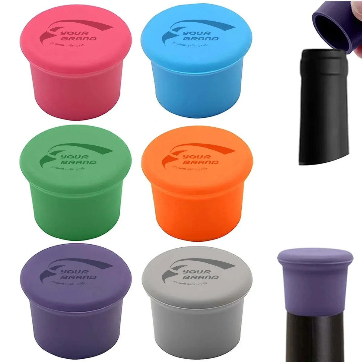 Reusable Silicone Wine Bottle Cover Beer Cap Stopper 1