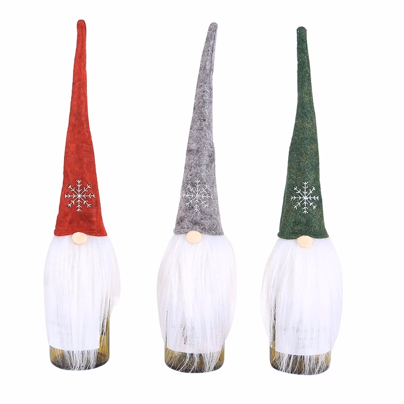 Christmas Hat Shape Champagne Bottle Cover