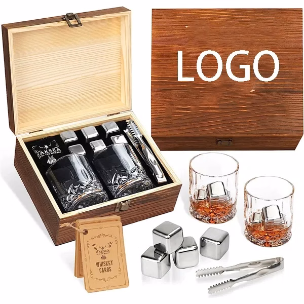 Whiskey glass gift box