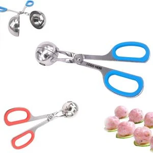 Stainless Steel Small Meat Baller With Soft Grip Handle 1