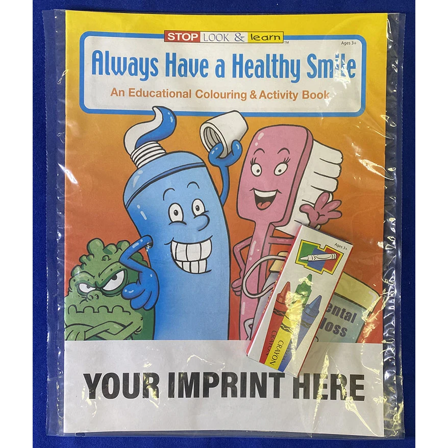 COLORING SET - Always Have A Healthy Smile Coloring Book Fun Pack 1